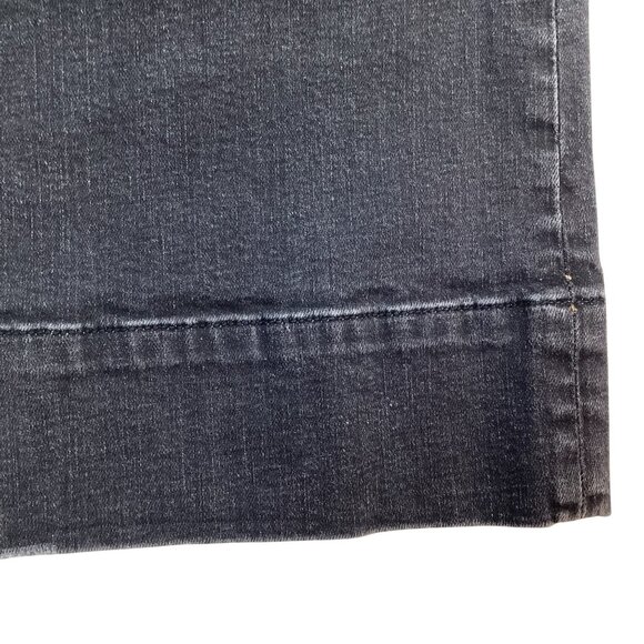 Pilcro & The Letterpress Anthropologie Womens 29 Button-Fly Wide Leg Jeans Black - Picture 11 of 15